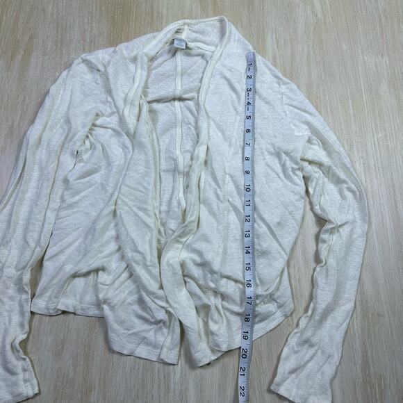 Sundance White Open Front Lightweight Casual Layering Versatile Knit Cardigan XS - Picture 11 of 12